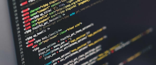 Immagine di un codice software