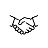 Icona di una stretta di mano